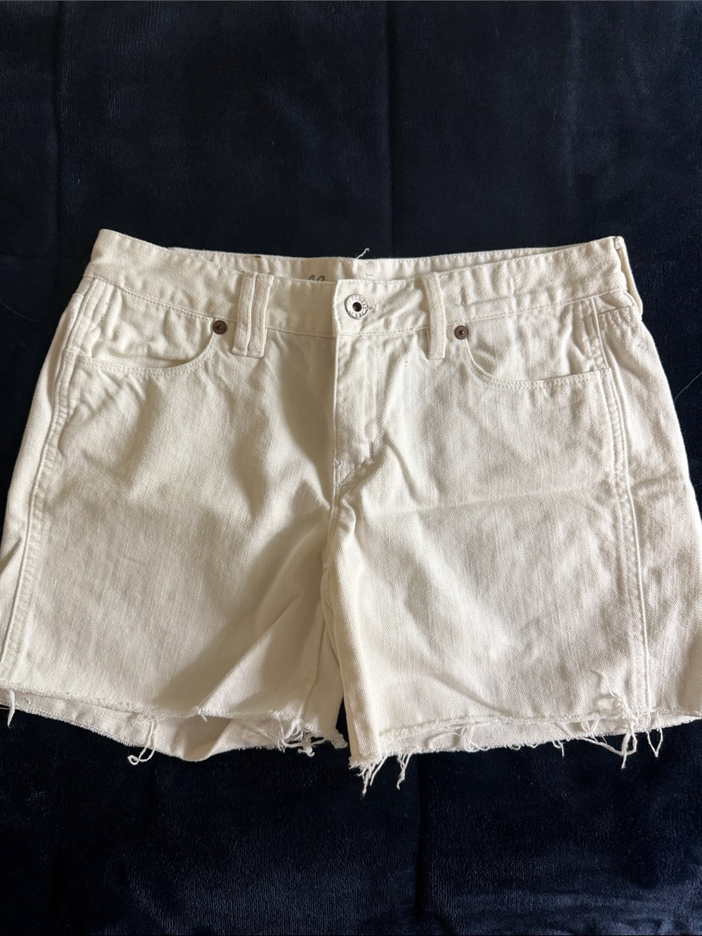 Madewell Women’s White Denim Cutoff Shorts